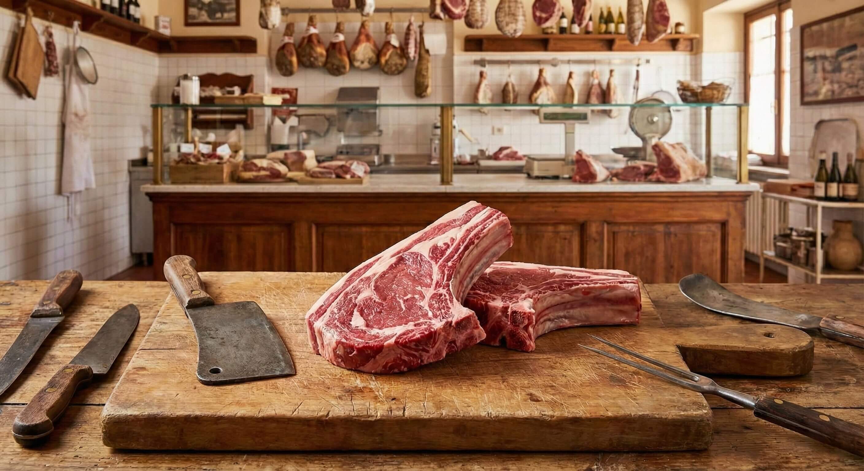 Costata di asino con osso, perfetta per una grigliata saporita e di grande effetto.